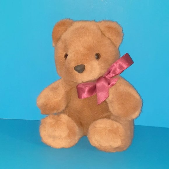 Schmidt Cannon Brown Teddy Bear Sitting Plush Toy - Picture 1 of 7